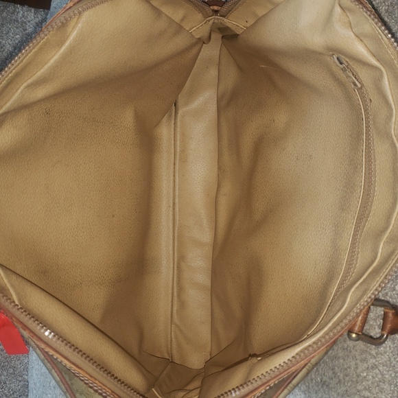 Celine Tan/Brown Leather/Coated Canvas Briefcase Document case Authentic Vintage - Picture 17 of 17